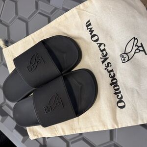 OVO Black Slide Sandals